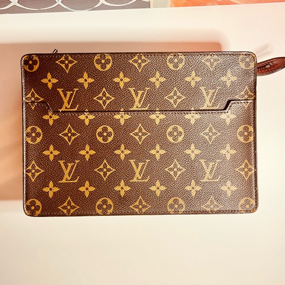 Louis Vuitton monogram pochette homme clutch bag - Picture 14 of 14